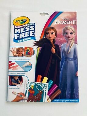 Crayola Color Wonder Mess Free Frozen II Coloring Set - Blue/Purple